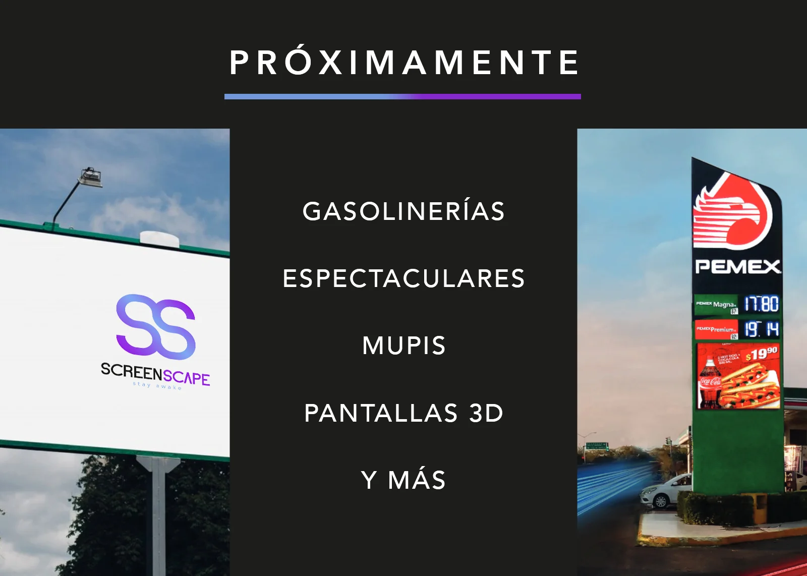 PROXIMAMENTE CONTACTO SCREENSCAPE